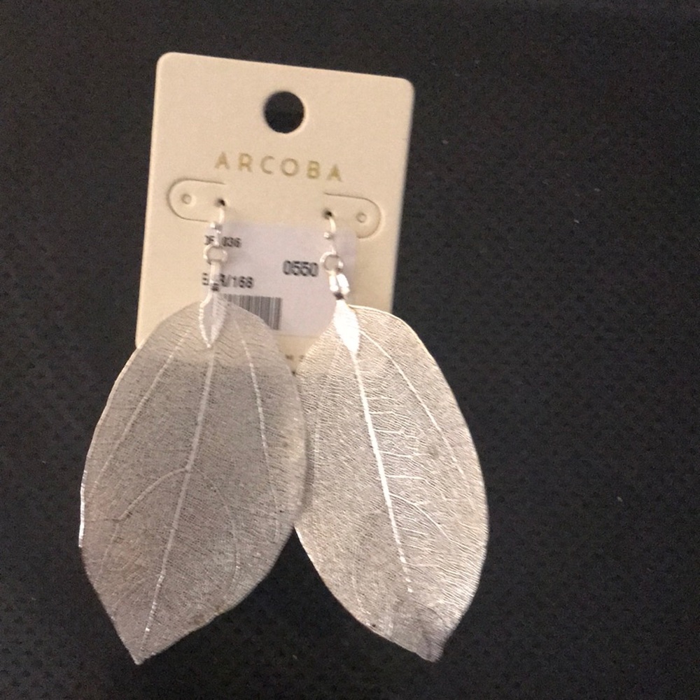 Silver Leaf Earrings